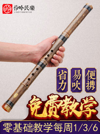 萧乐器初学入门成人零基础紫竹洞箫八孔G调F