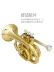 Jazz lang Palm số JZMT-500 Kèn cầm tay B túi phẳng ngắn Brass Sản phẩm mới - Nhạc cụ phương Tây