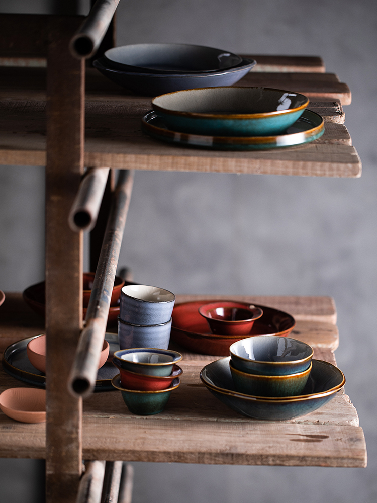 Eat ter sauce dish variable glaze ceramic flavor dish of Japanese household flavor dish pot bed charge straw hat little flavor dishes