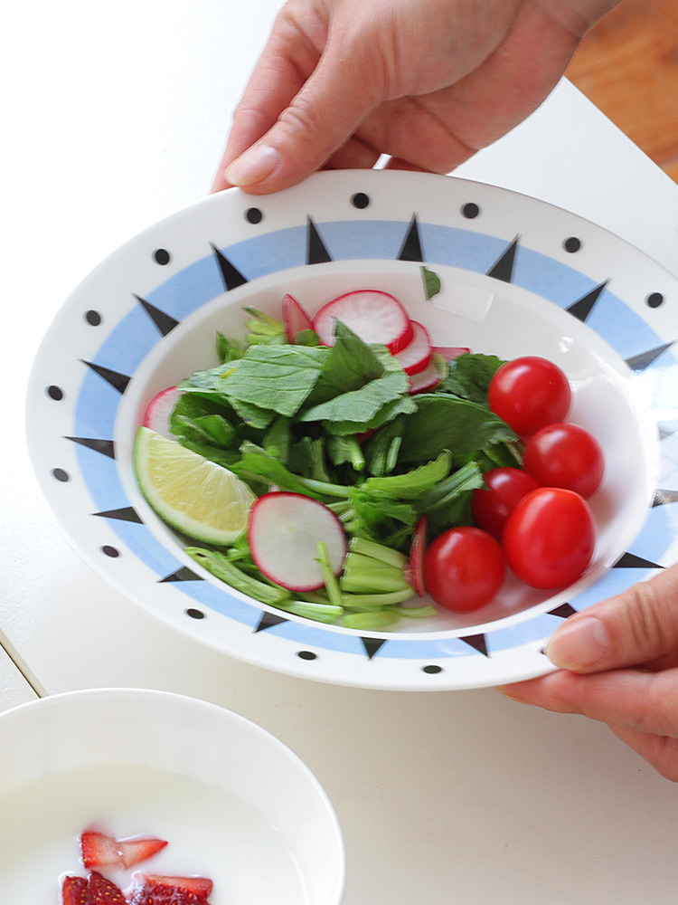 Geometric creative ceramic tableware express it in western dessert dish dish soup plate plate plate job sheet is tasted suit household use