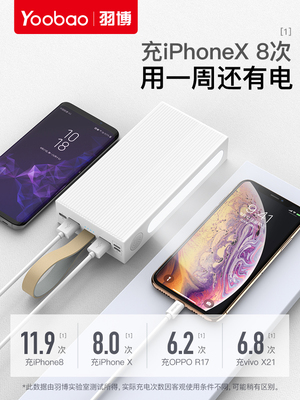 yoobao Yu Bo YB-30E sạc Po 30.000 mA điện thoại tablet nam khối lượng chính hãng đa chức năng phổ quát xung điện Po polymer LED đèn sạc đèn flash nhanh phí điện thoại di động - Ngân hàng điện thoại di động sạc dự phòng remax 10000mah Ngân hàng điện thoại di động
