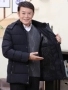 Chống mùa trung niên cha mùa đông bông quần áo nam áo khoác mùa đông kích thước lớn người đàn ông trung niên cộng với nhung dày bông áo áo khoác jean