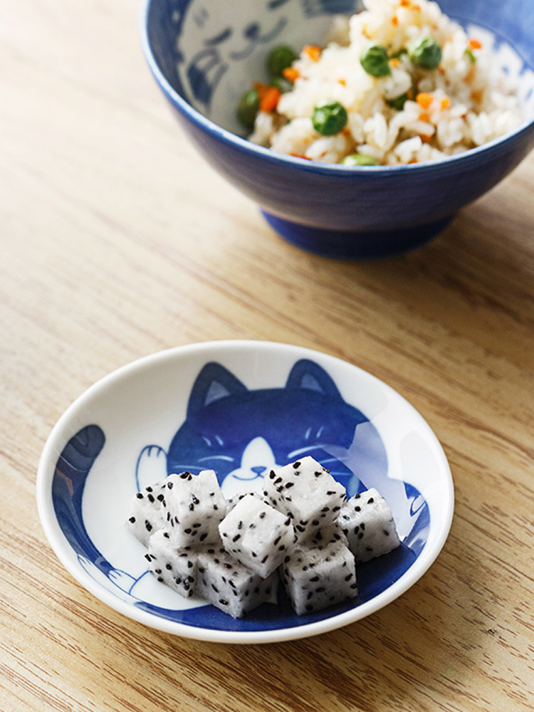 Japanese tableware ceramic bowl express the cat design small bowl of Japanese imports of household mark cup small dishes to eat bread and butter