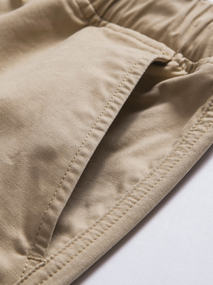 Quần short nam mùa hè Quần âu Hàn Quốc Quần 5 quần Quần nam Slim 5 Quần Cotton Màu tinh khiết Mùa hè thủy triều - Quần làm việc quần ngố nam Quần làm việc