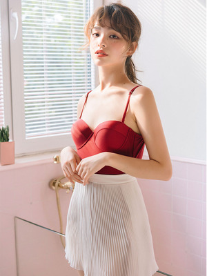 Xiaotao đồ bơi nữ bảo thủ giảm béo gợi cảm trở lại ngực nhỏ tập hợp váy kiểu áo tắm một mảnh độc lập mẫu áo tắm liền thân đẹp Bộ đồ bơi One Piece
