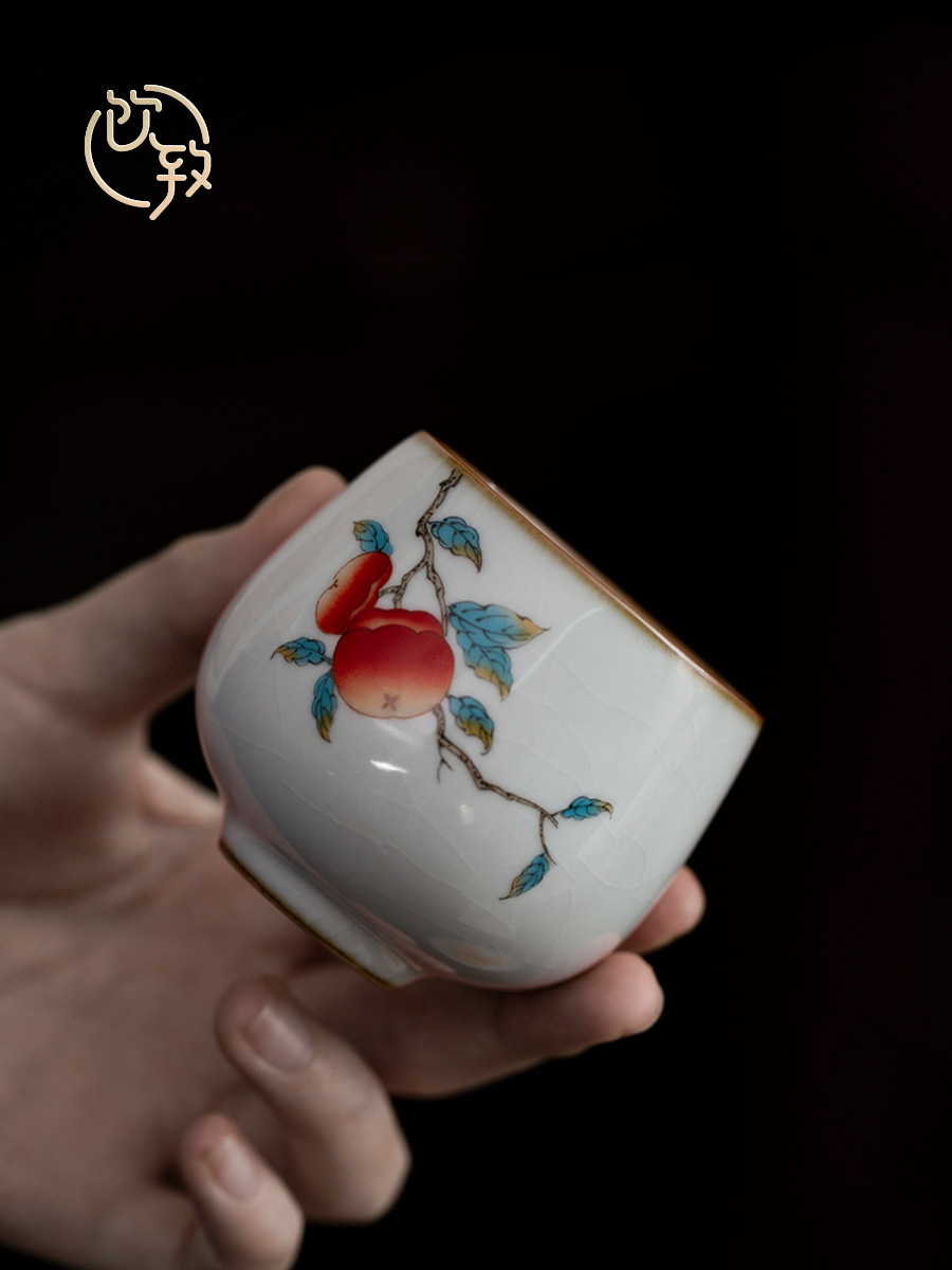Ultimately responds to up by hand antique teacup large slicing can keep sample tea cup bowl masters cup thick some ceramic porcelain tea light