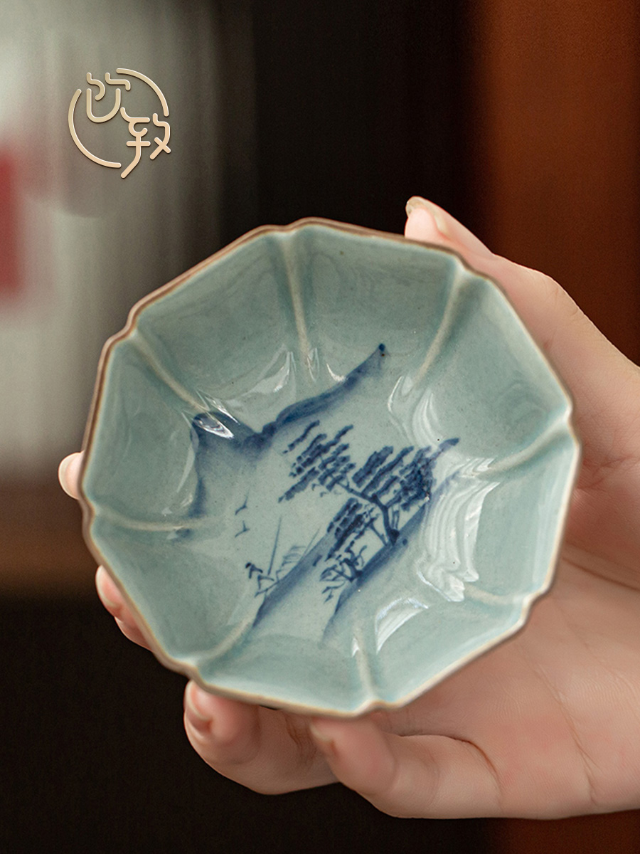 Ultimately responds to jingdezhen hand - made ceramic cups single sample tea cup large antique kung fu master cup single cup tea cup