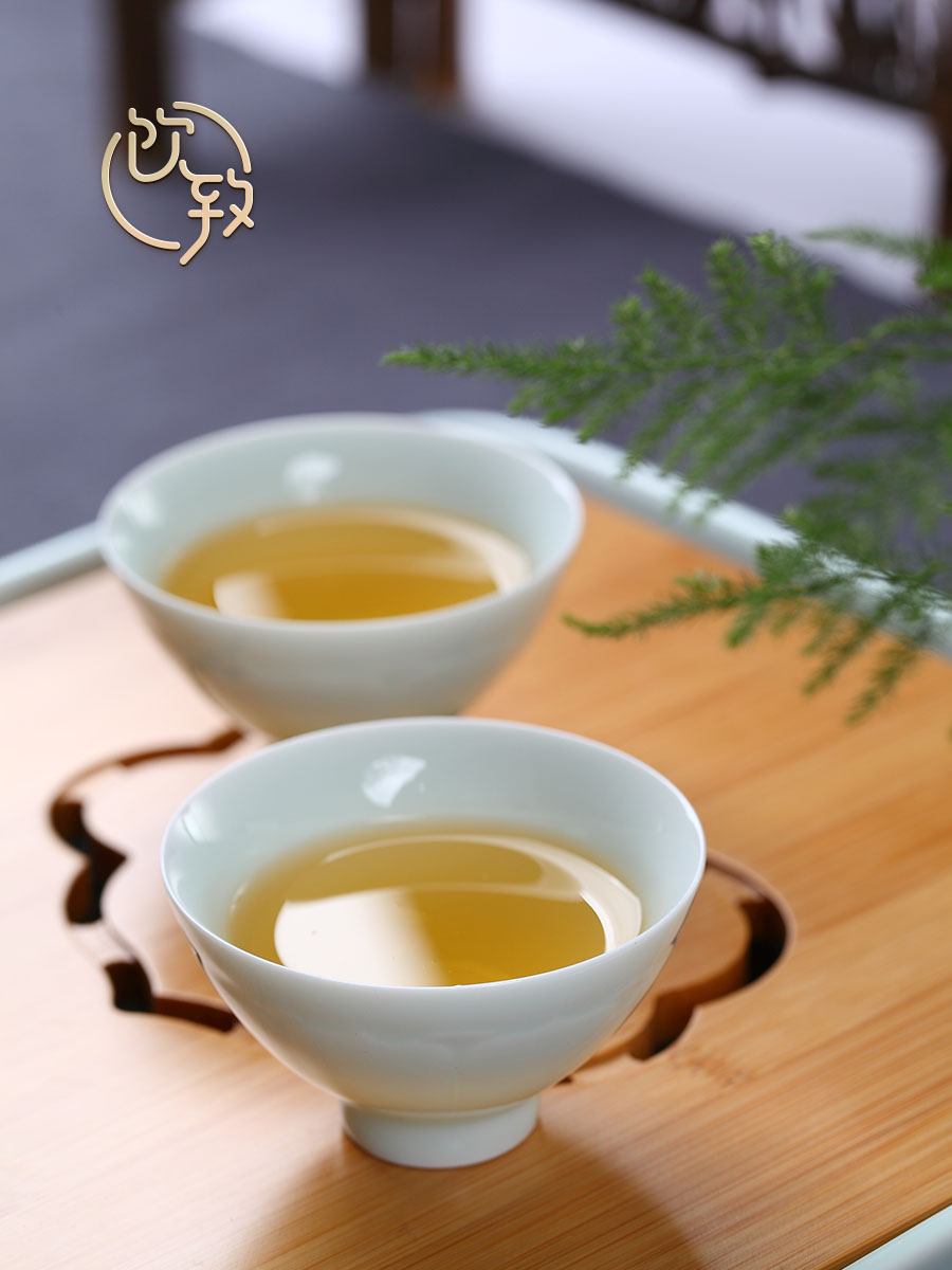 Ultimately responds to shadow celadon jingdezhen small ceramic sample tea cup kung fu tea cups a single master cup single cup bowl