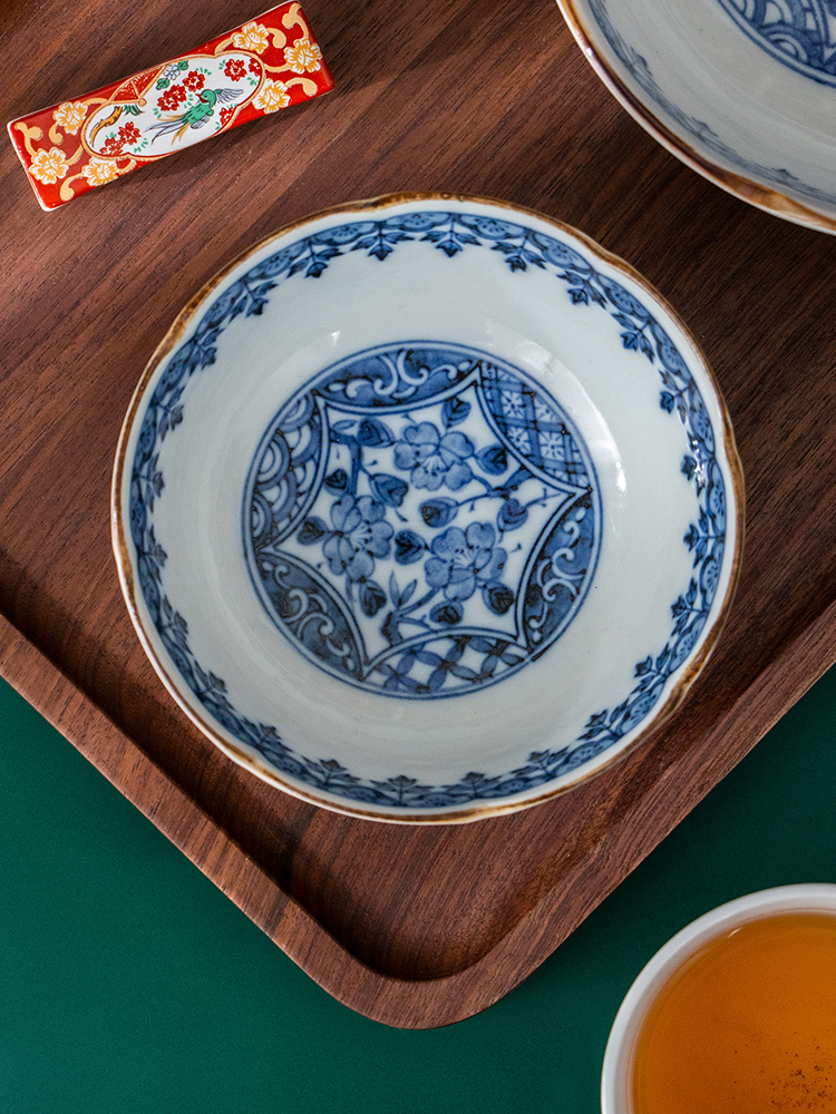 Meinung'm wind see colour porcelain tableware palace handicraft anise light bowl of Chinese style restoring ancient ways of key-2 luxury imported from Japan to the dishes