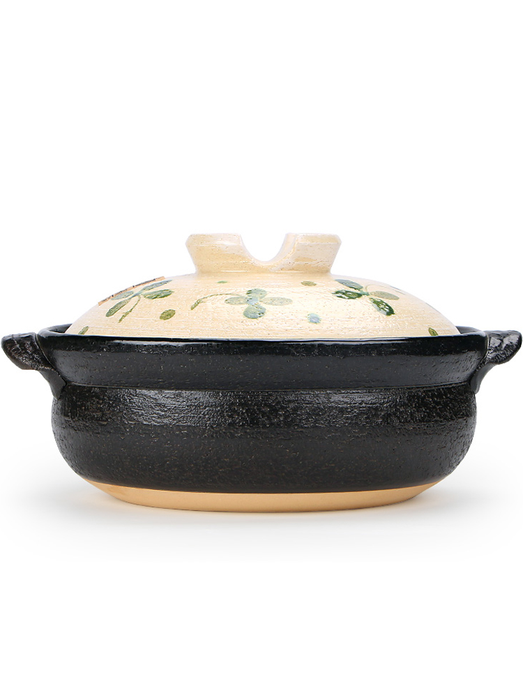Meinung burn Japanese imports ceramic clay pot home simmering saucepan large capacity high temperature boiling pot casserole