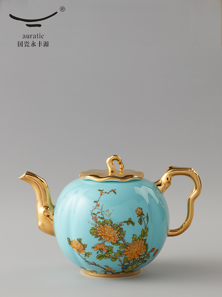 The porcelain yongfeng source lady suit 17 first coffee set porcelain coffee cup coffee pot