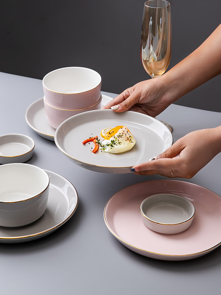 Fiji trent Nordic up phnom penh dish suits for home dishes chopsticks combination jingdezhen ceramic web celebrity ins tableware