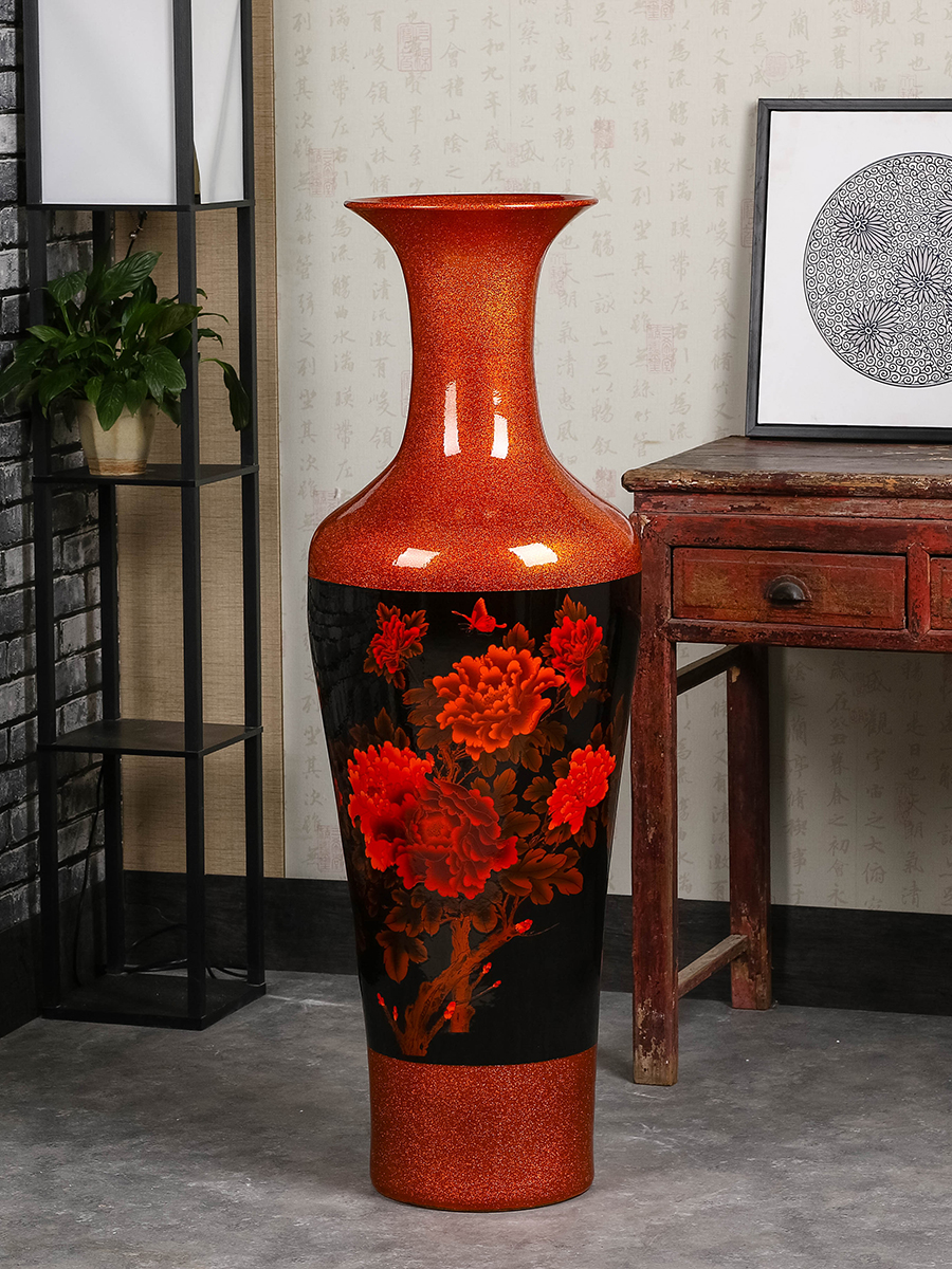 Jingdezhen of large vases, modern Chinese style 1 m ceramic vase sitting room TV ark place decoration decoration