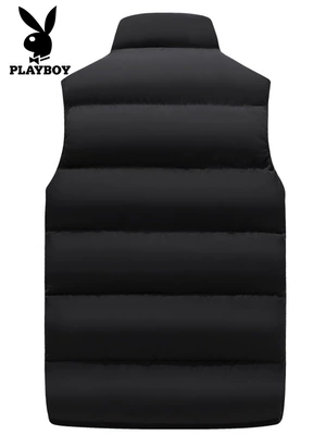 Playboy xuống cotton vest nam mùa thu đông ấm áp Slim phiên bản Hàn Quốc hợp thời trang áo ba lỗ tập gym Áo vest cotton
