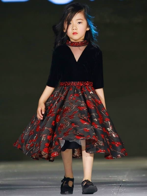 Váy bé gái váy công chúa 2018 hè mới chủ nhà mẫu nhỏ catwalk show váy váy xòe cho bé gái  Váy trẻ em