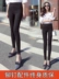 Quần legging nữ mỏng mặc 2019 xuân mới đen co giãn eo cao đã mỏng chân bút chì quần nhỏ màu đen - Khởi động cắt Khởi động cắt