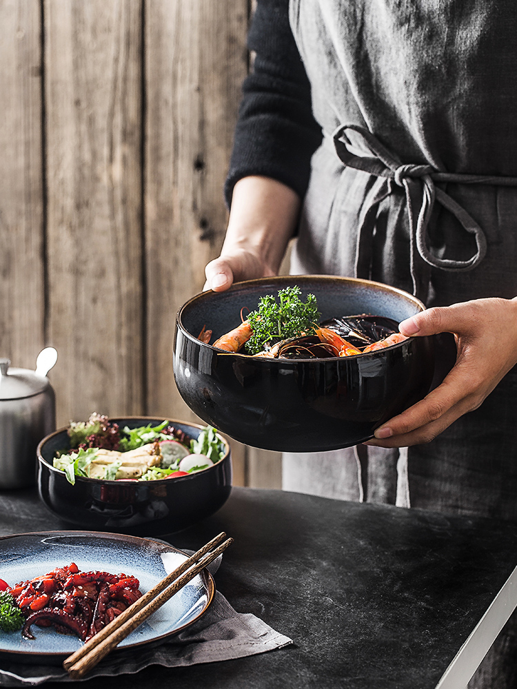 American dishes household tableware ceramic good - & bowl individual creative move rainbow such as bowl restaurant hotel table custom