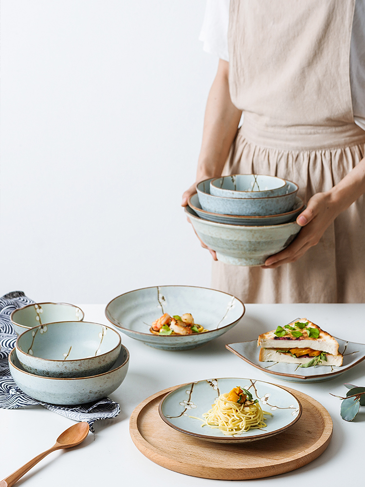 The deer field'm ceramic tableware blueberries imported from Japan Japanese household small bowl of rice