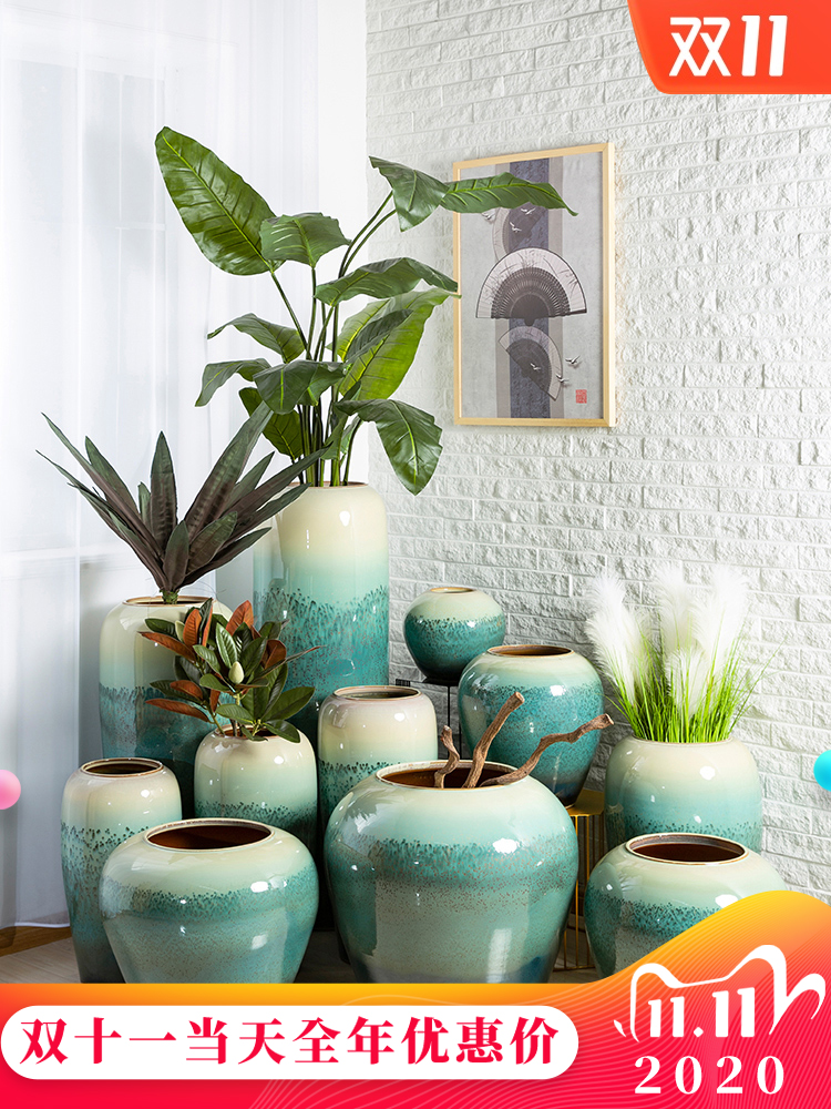 I and contracted in dry flower POTS of jingdezhen ceramic vase landing sitting room home furnishing articles soft adornment handicraft