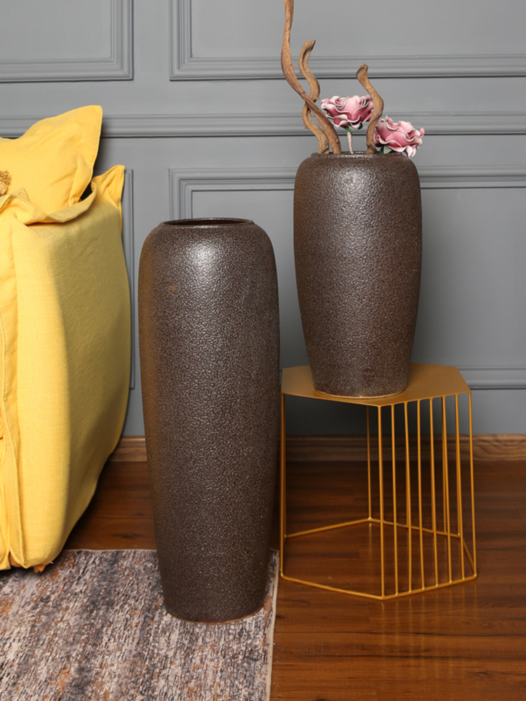 Dried flower vases, jingdezhen ceramic household is suing furnishing articles sitting room TV cabinet decoration to the hotel retro pottery flower arrangement
