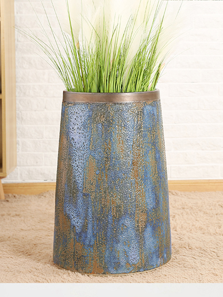 Do old restoring ancient ways of jingdezhen ceramic vases, dried flower, flower implement manual coarse some ceramic pot sitting room big flowerpot flower arranging furnishing articles