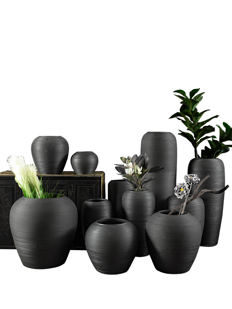 Restoring ancient ways do old POTS of jingdezhen ceramic flower implement the sitting room porch flower arrangement of large vases, coarse pottery combination furnishing articles