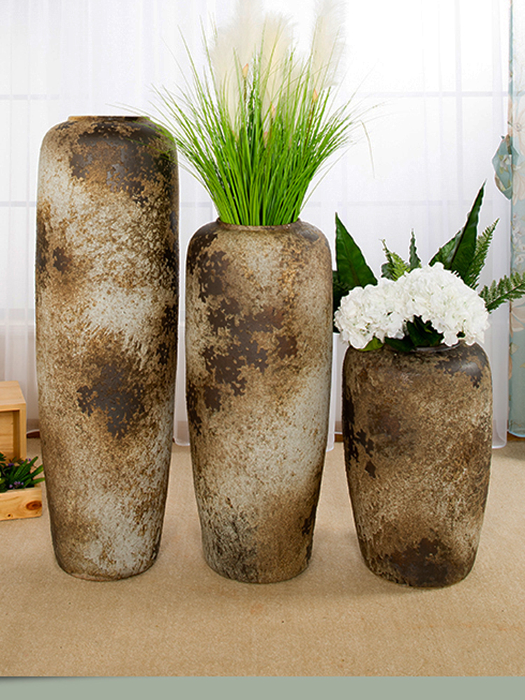 Restore ancient ways do old jingdezhen I and contracted sitting room hotel ceramic vase is suing furnishing articles pottery decoration arranging flowers