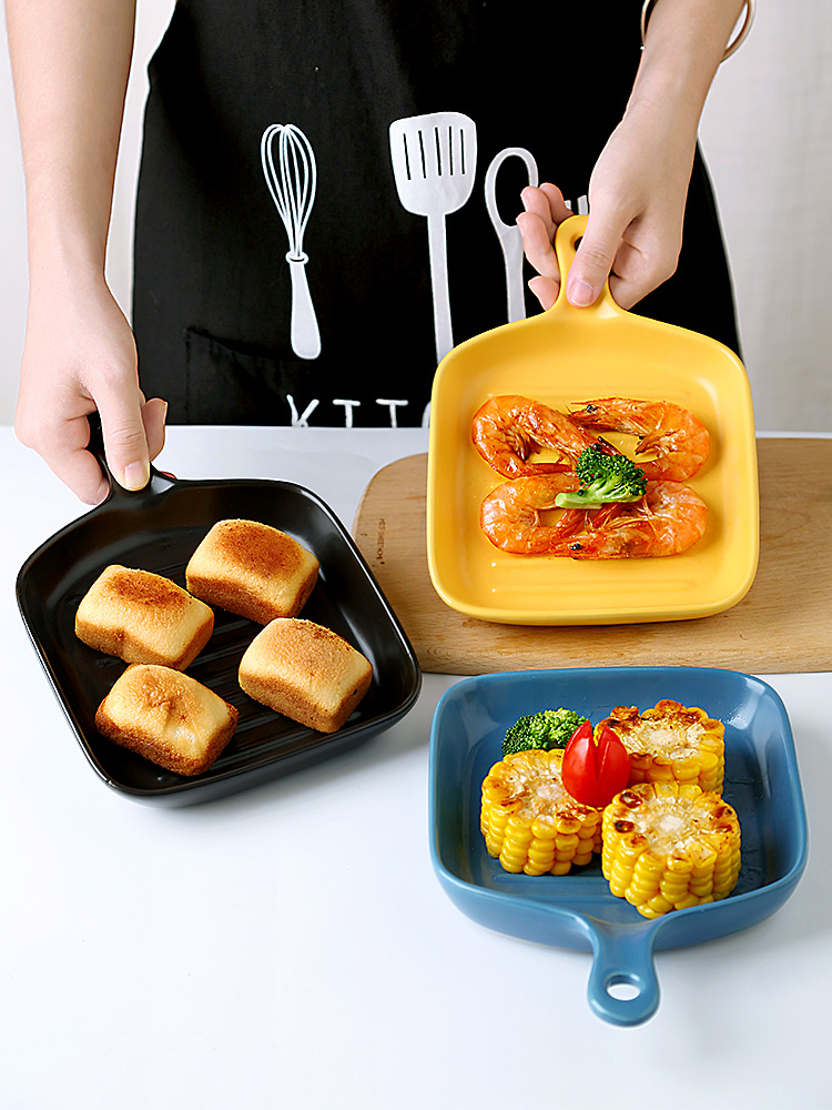 Carry handle cutlery tray web celebrity style ceramic home appliances microwave oven baking oven dedicated utensils, dishes