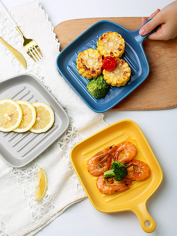 Carry handle cutlery tray web celebrity style ceramic home appliances microwave oven baking oven dedicated utensils, dishes