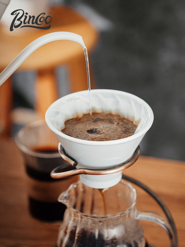 Bincoo hand coffee filter type color ceramic its its V60 American - style drip coffee filter paper filter cup