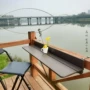 ban ghe cafe Lan can giải trí treo bàn bar bàn ban công gấp nâng treo bàn trà đa năng ngoài trời đơn giản bàn cafe gỗ