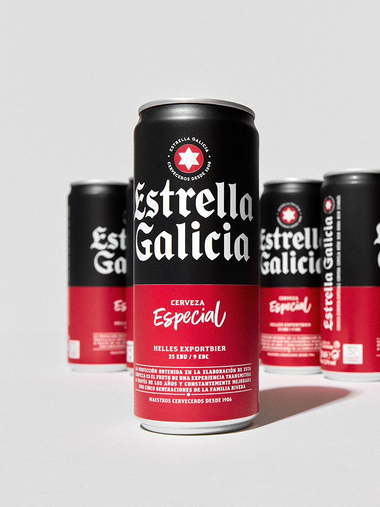 西班牙进口 Estrella Galicia 埃斯特拉 特别版 拉格黄啤酒 500mL*6罐 天猫优惠券折后￥68包邮（￥98-30）