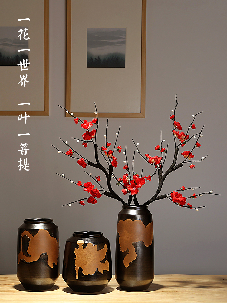 Jingdezhen ceramics vases, I and contracted the new Chinese style home furnishing articles adornment of the sitting room porch dry flower arranging flowers