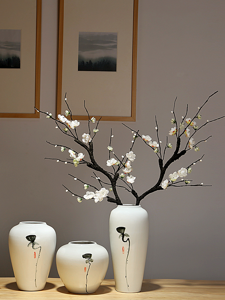 Jingdezhen contracted the new Chinese modern dry flower flowers sitting room porch place of the study decorate ceramic porcelain vases