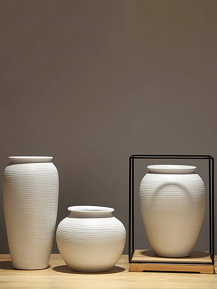 Jingdezhen ceramics craft creative new Chinese style household vase sitting room porch decoration furnishing articles dried flower arranging flowers