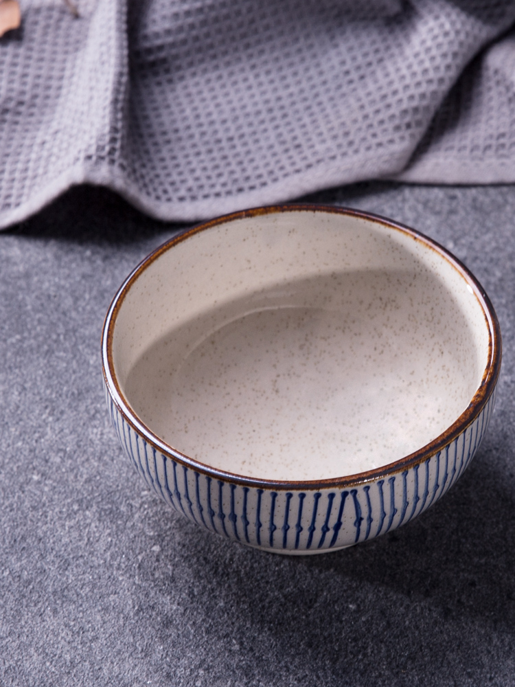 Japanese under glaze color porcelain small bowl of rice bowls of household breakfast bowl bowl of soup bowl dessert bowl home restaurant in the hotel