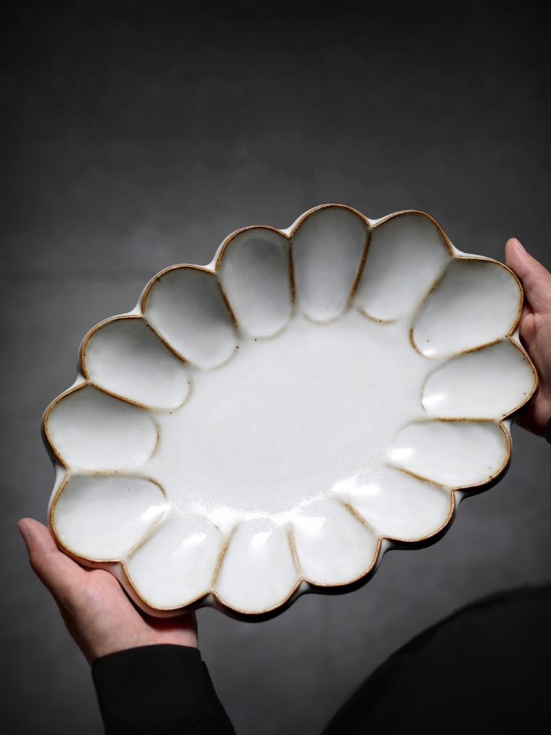 About Nine soil Japanese checking ceramic retro noodles in soup bowl dish of fish dishes a single process creative petals set of tableware