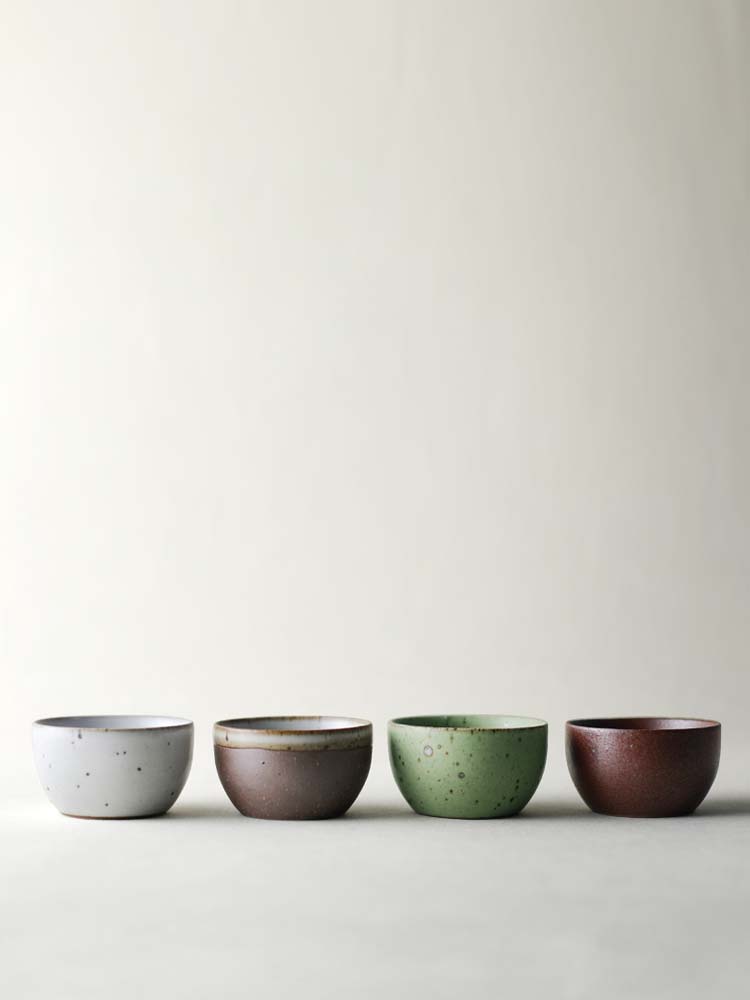 Manual master cup nine soil pottery Japanese zen coarse pottery teacup kung fu tea set small lamp that white tea tea tea cup
