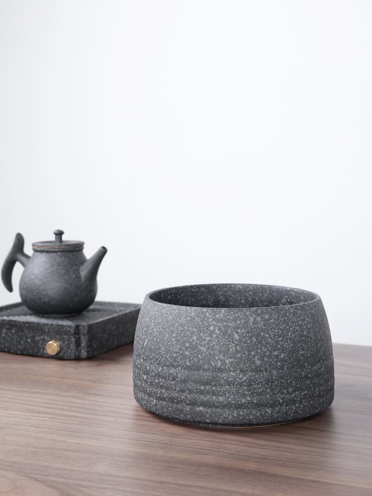 Three thousand ceramic tea tea to wash large Japanese cup by hand wash water, after the home of kung fu tea accessories dross barrels