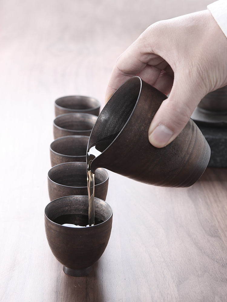 Three thousand Japanese tea village archaize ceramic fair keller of tea ware home coarse pottery kung fu tea set large tea by hand