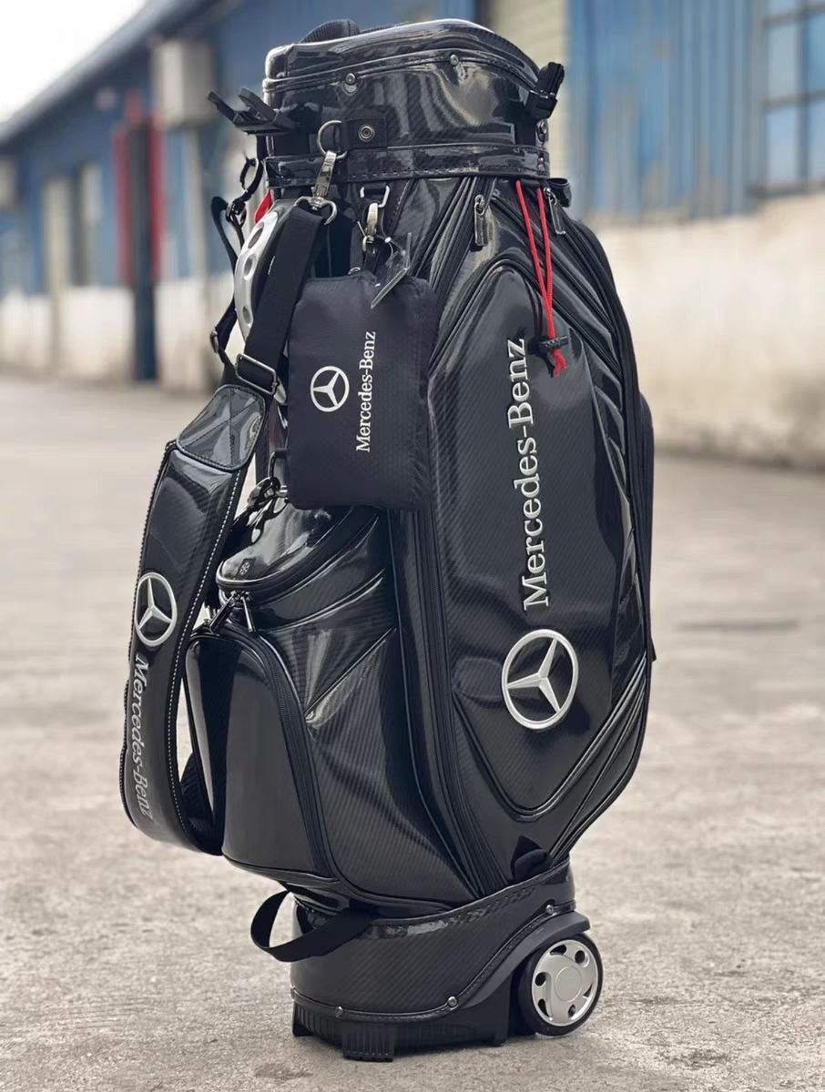 New favorite golf bag: mercedes-benz aviation bag, hard-shell