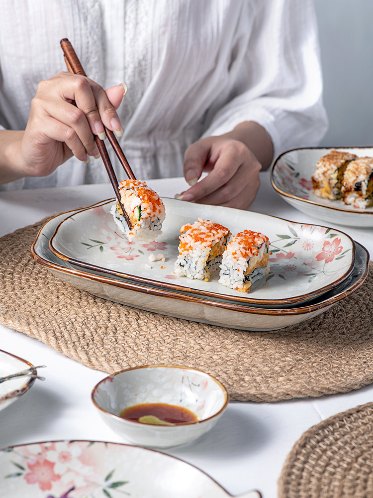 The use of a single Japanese 0 ceramic tableware, the lovely students creative move big eat soup dishes suit household