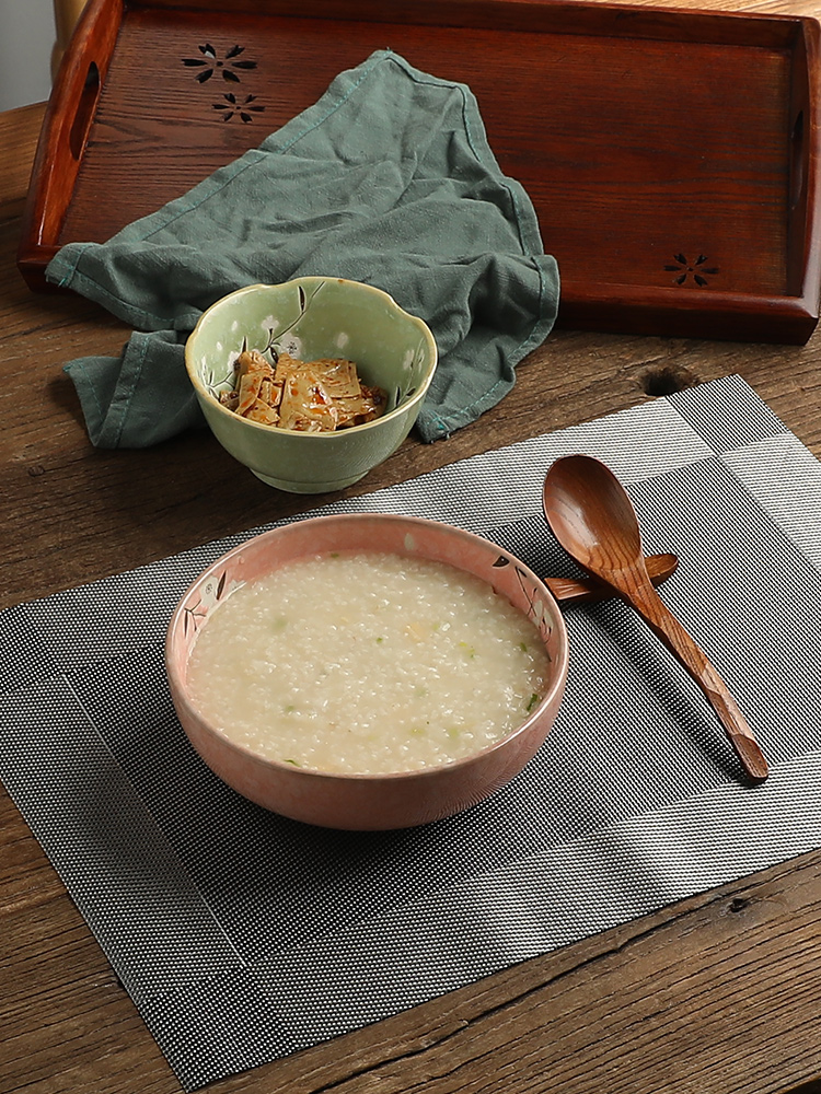 Japanese dishes and ceramic bowl of soup bowl mercifully rainbow such as bowl bowl of individual students eat rice bowl bowl of cutlery set salad