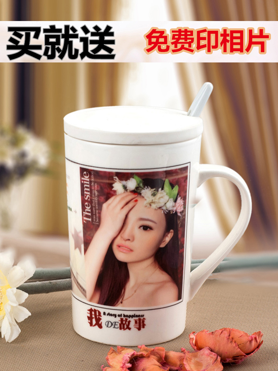 Creative keller order printed photos ceramic mugs custom tailored individuality customized coffee cup lovers gift