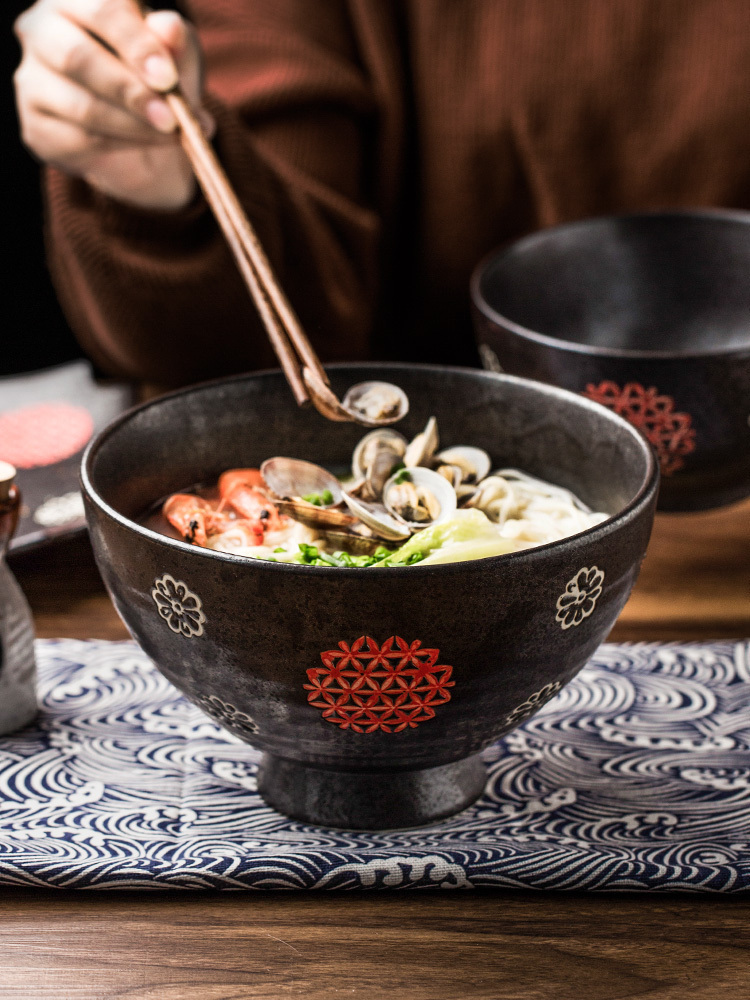 Porcelain color restoring ancient ways the Japanese creative ceramic bowl dish tableware household food dish fish soup bowl rainbow such as bowl dish, snack bowl