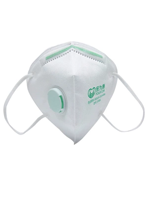 Mặt nạ gấp chống bụi Baoweikang 9700v có van mài chống bụi công nghiệp mặt nạ chống bụi công nghiệp thoáng khí khẩu trang hoạt tính khẩu trang xanh 