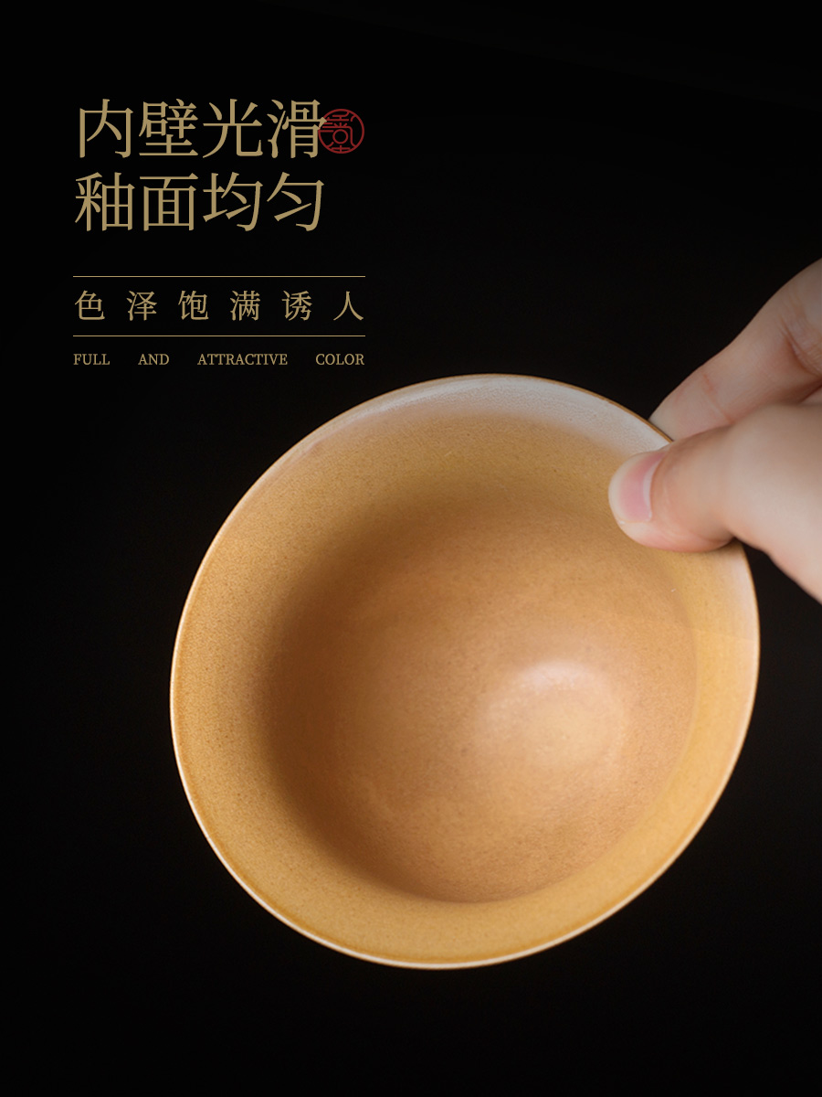 And hall three tureen teacup only suits for large single ceramic kung fu tea tea bowl to bowl