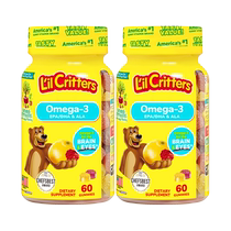 American Ligui gummy bears fish oil nourishes brain and protects eyes baby VC childrens fish oil dha vitamin 60 capsules 2 pieces