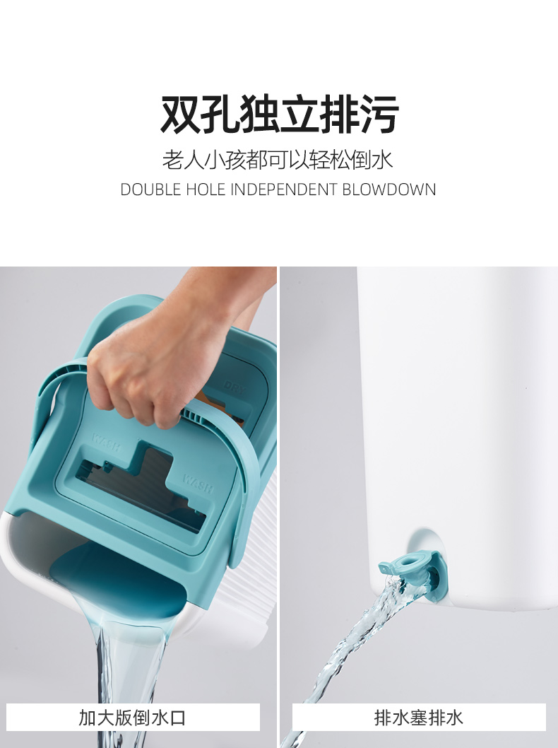 Qiao household by hand from the lazy flat - panel dual - use for mop mop mop an artifact a clean mop floor tile