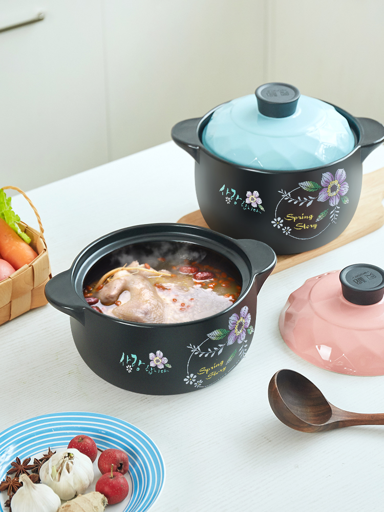 Casserole flame gas high temperature resistant household pot soup ceramic Casserole rice such as soup, stew pot earthenware pot induction cooker